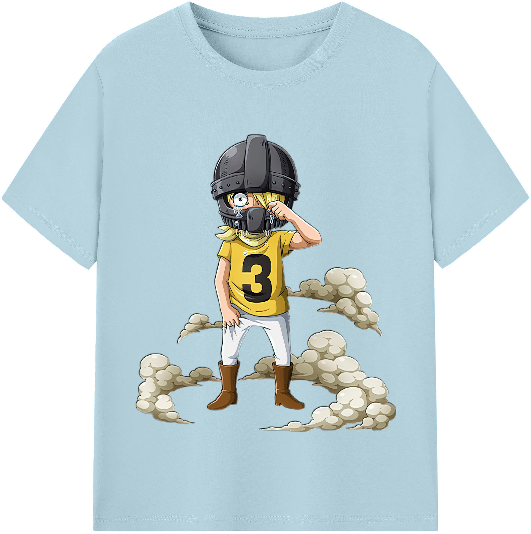 ワンピース サンジ ONE PIECE Sanji 綿100％半袖Tシャツ（フロントプリント）
